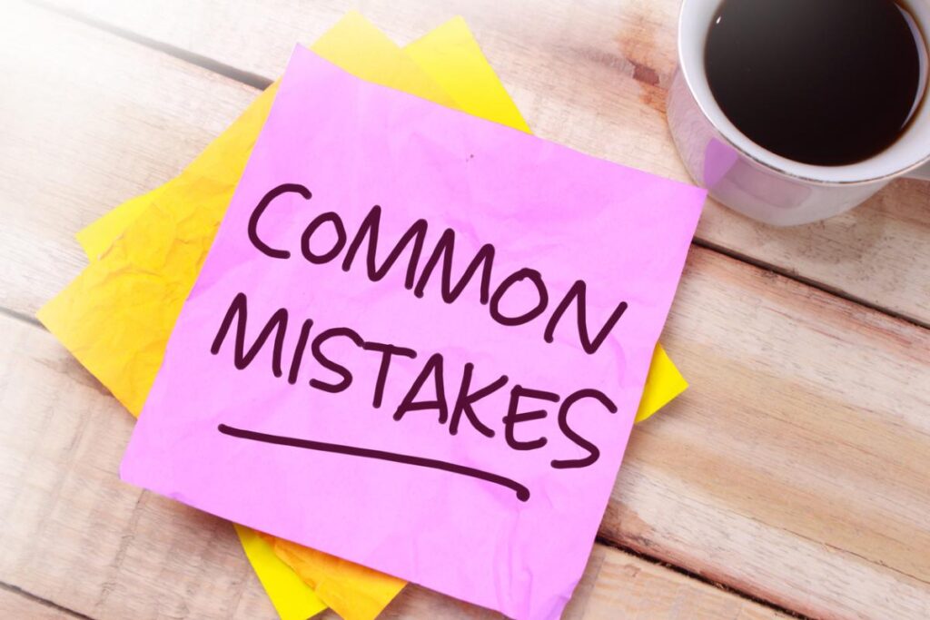common mistakes